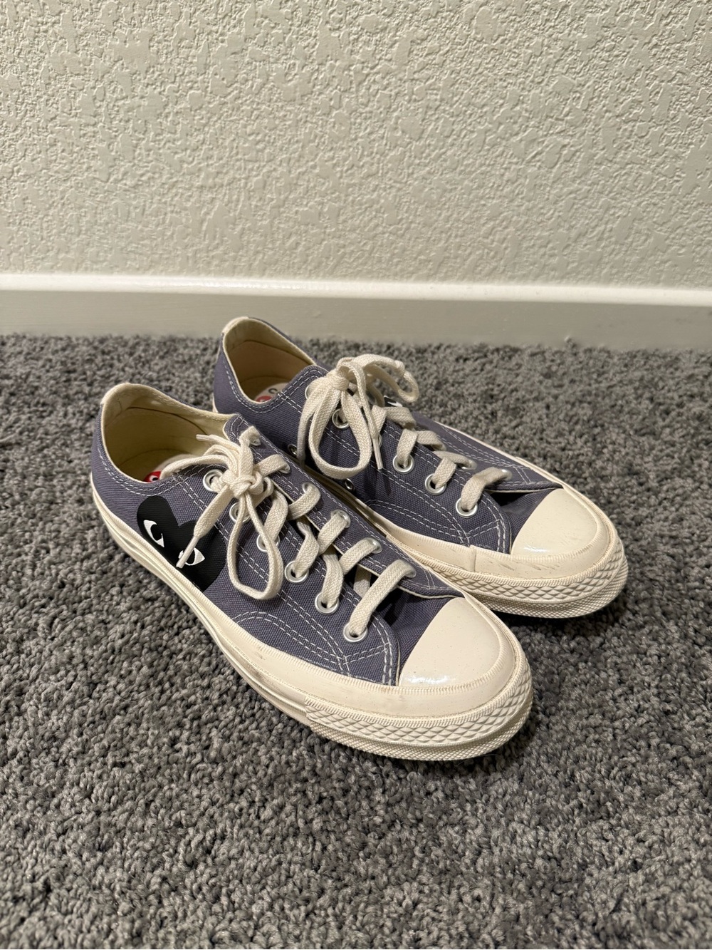 CDG Play heart low top converse chuck all star UNISEX Women’s 7.0 Men’s 5